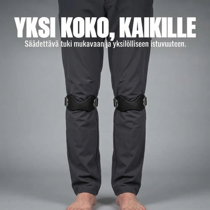 KneeFlex-polvihihnat molemmissa polvissa – yksi koko kaikille